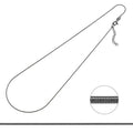 SIWF snake chain in black rhodium-plated 925 sterling silver