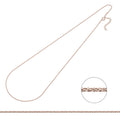 SIWF herringbone necklace in rose gold-plated 925 sterling silver
