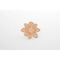 SIWF flower earrings in rose gold-plated 925 sterling silver