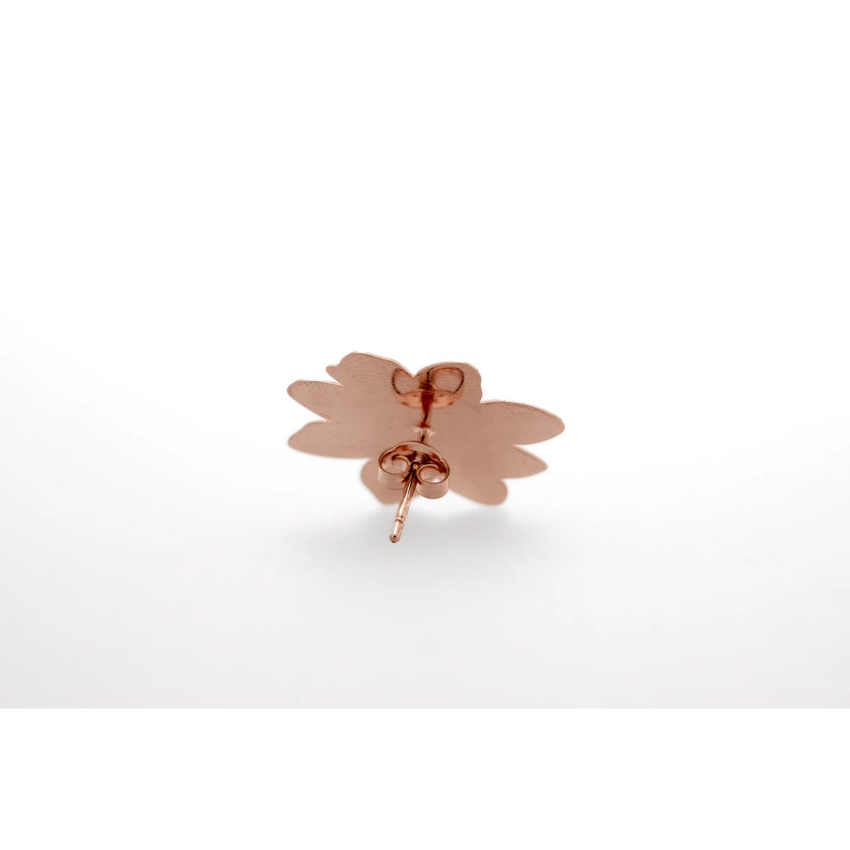 SIWF flower earrings in rose gold-plated 925 sterling silver