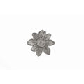 SIWF flower earrings in black rhodium-plated 925 sterling silver