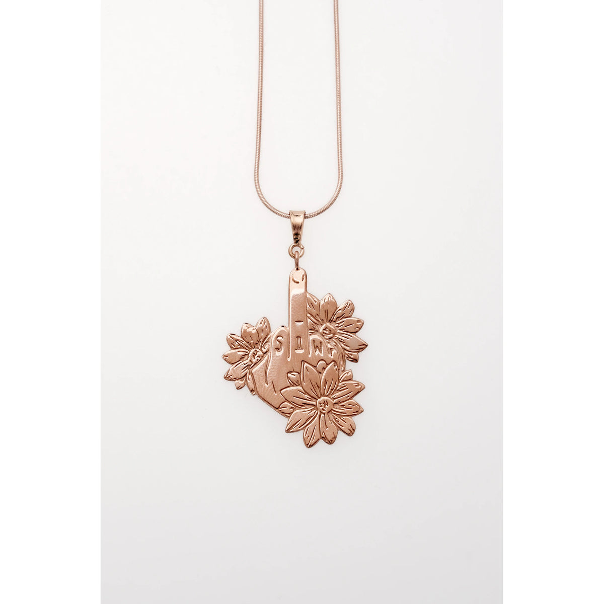SIWF snake chain in rose gold-plated 925 sterling silver
