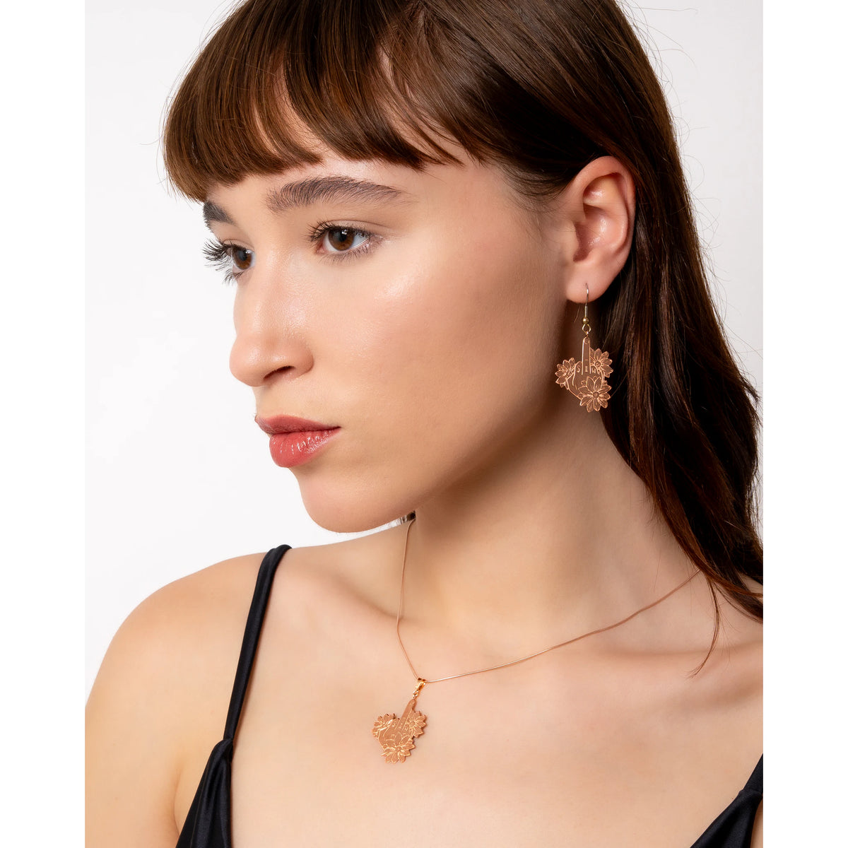 SIWF snake chain in rose gold-plated 925 sterling silver